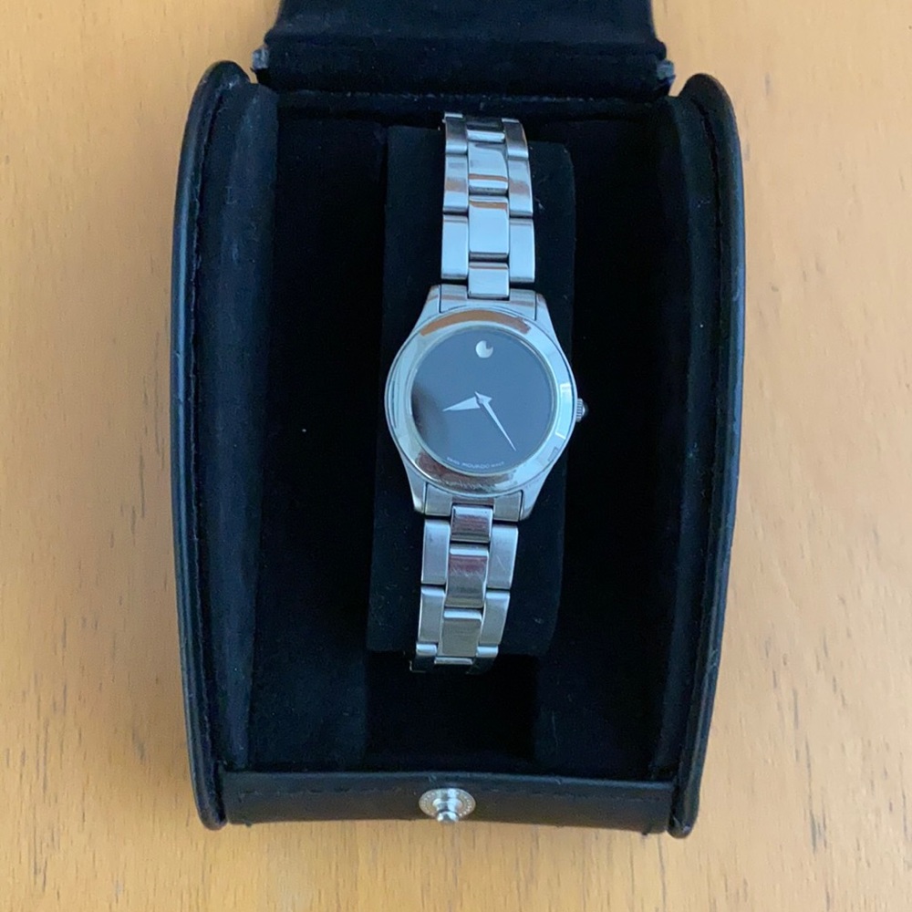 Movado Luno Stainless Steel Ladies Watch